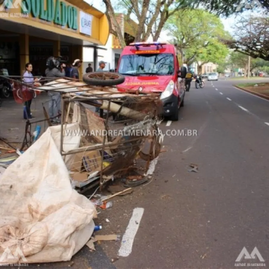 IDOSO DE 75 ANOS É ATROPELADO POR AUTOMÓVEL QUE FOGE DO LOCAL SEM PRESTAR SOCORRO.