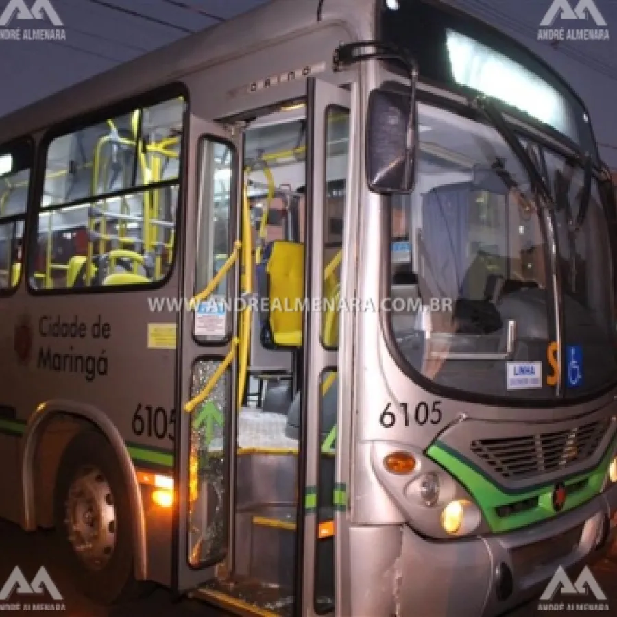 CICLISTA DE 21 ANOS CRUZA PREFERENCIAL DE ÔNIBUS EM MARINGÁ E FICA GRAVEMENTE FERIDO.