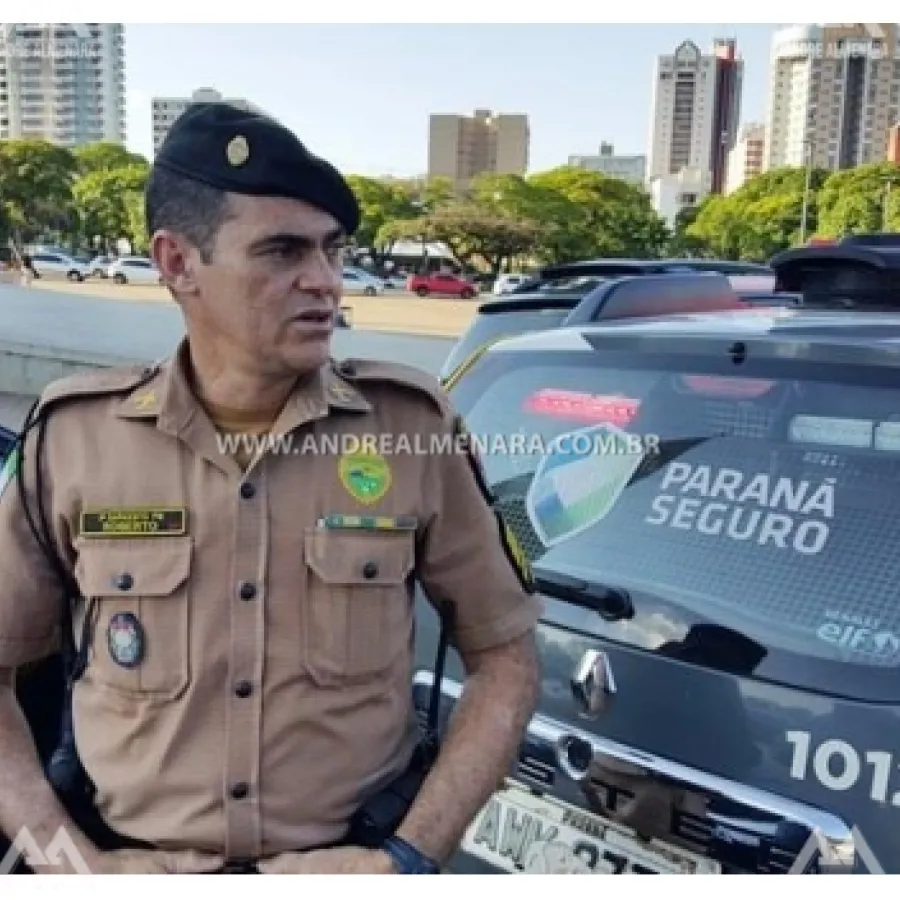 NO DIA DE SEU ANIVERSÁRIO, POLICIAL COMEMORA PROMOÇÃO.