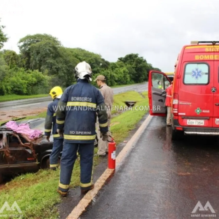 QUATRO PESSOAS DA MESMA FAMÍLIA FICAM FERIDAS APÓS CAPOTAMENTO NA RODOVIA DE FLORESTA.