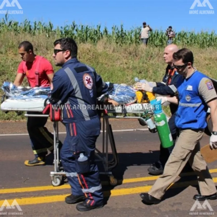 VÍTIMA DE ACIDENTE NA 323 DE PAIÇANDU QUE FOI LEVADA DE AERONAVE MORRE NO HOSPITAL.