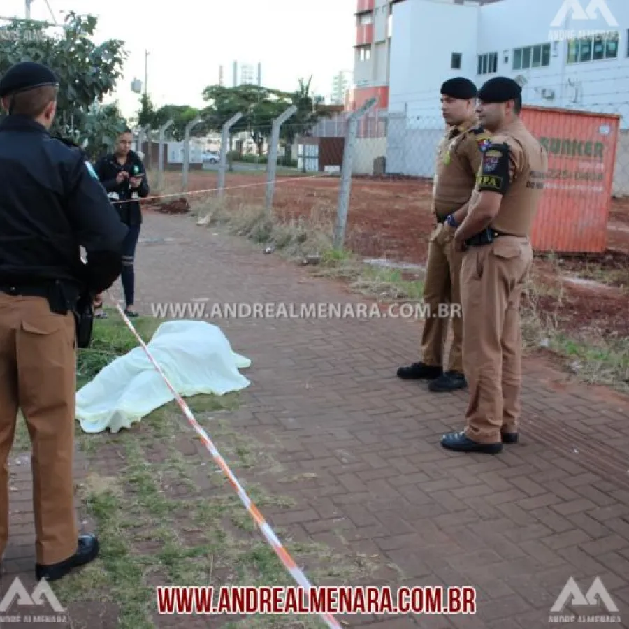 Morador de rua é encontrado morto no centro de Maringá