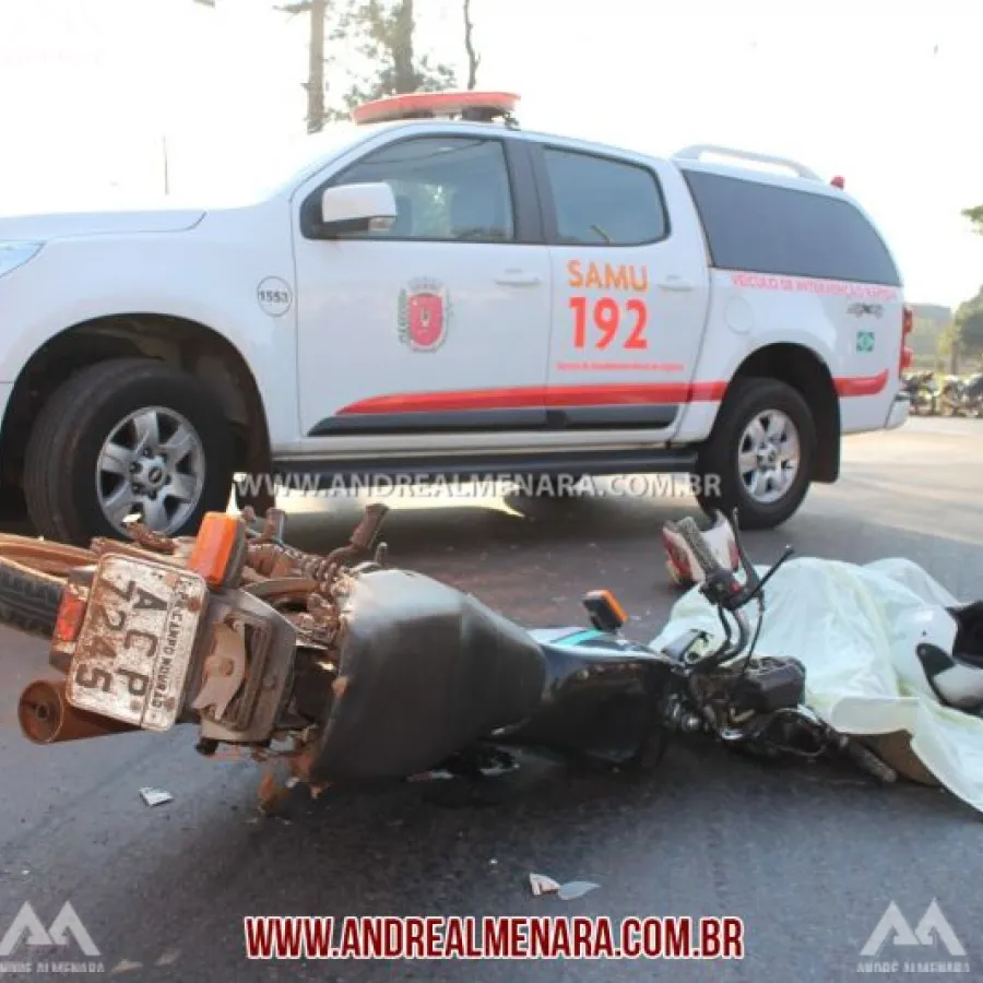 Motociclista de Paiçandu indo para o trabalho morre em acidente