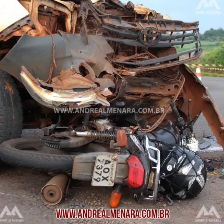 Mototaxista morre em acidente na rodovia de Marialva