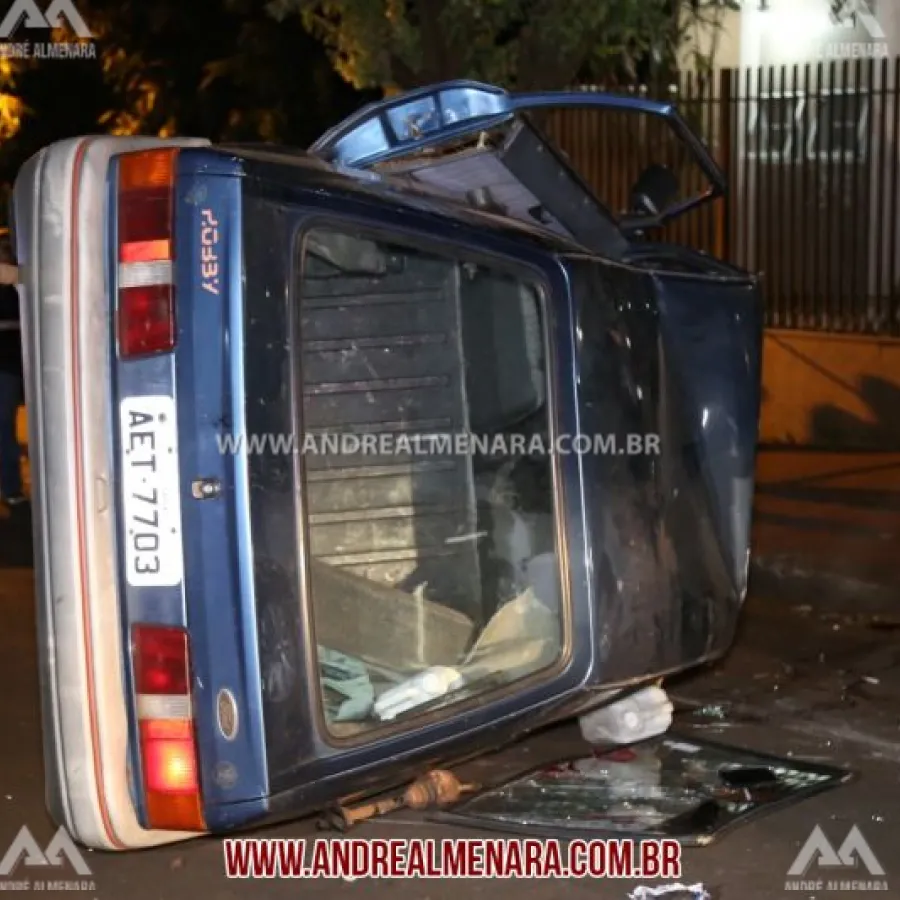 Motorista com sinais de embriaguez causa acidente em bairro de Maringá