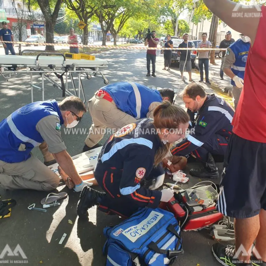 Corpo de mulher atropelada no Jardim Alvorada é levado para o IML