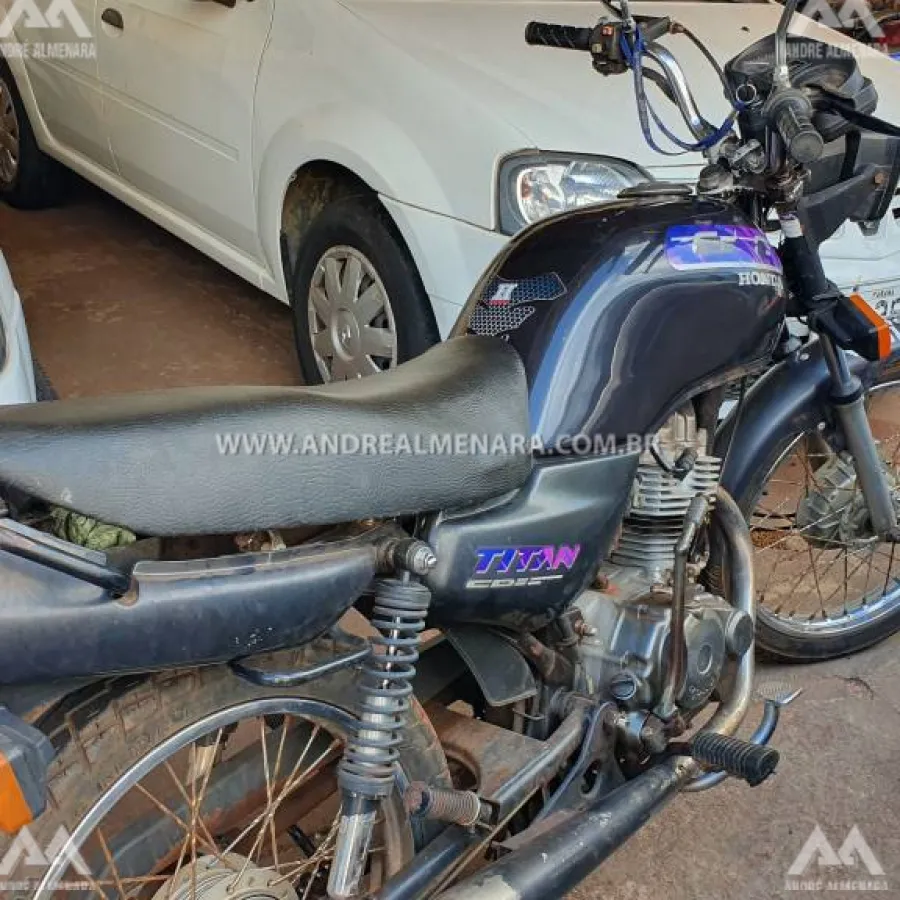 Moto furtada em Mandaguaçu é recuperada pela Polícia Civil