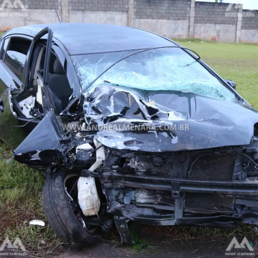 Colisão frontal na rodovia 317 deixa motorista morto