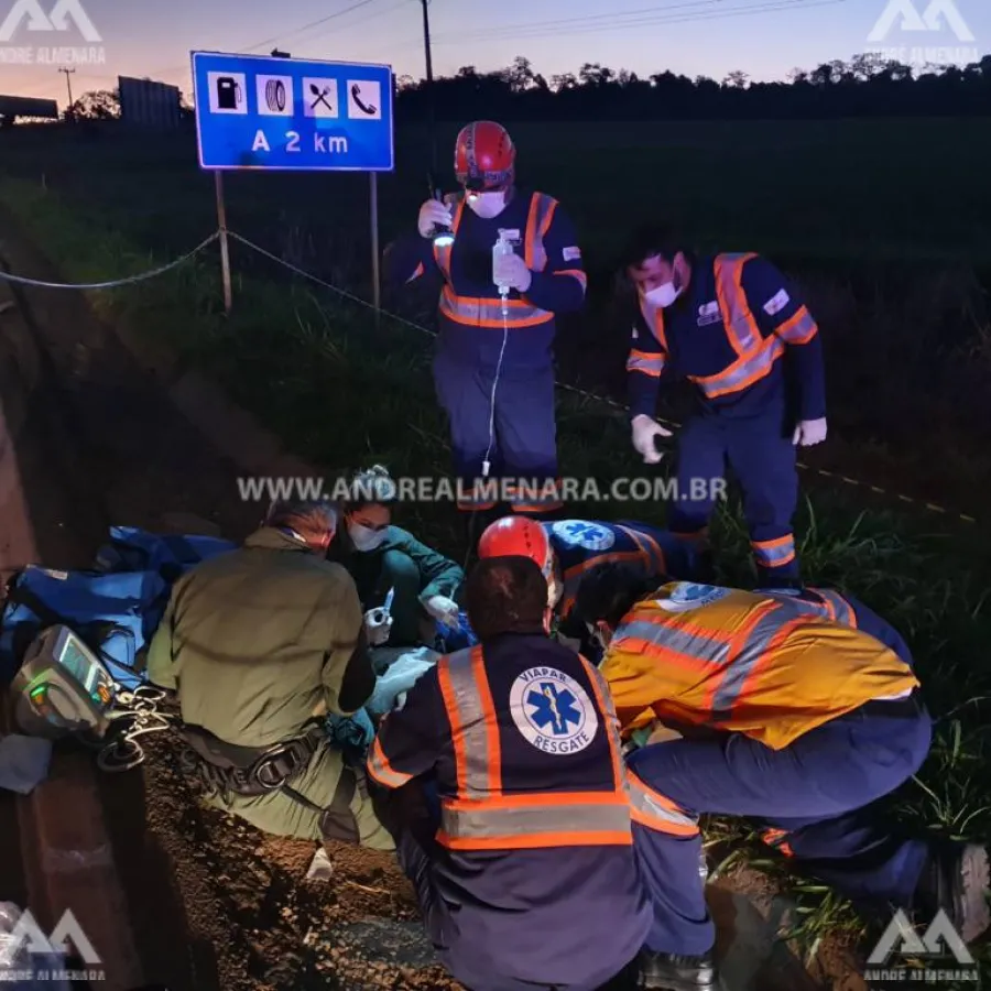 Homem morre atropelado por caminhão na rodovia de Mandaguaçu