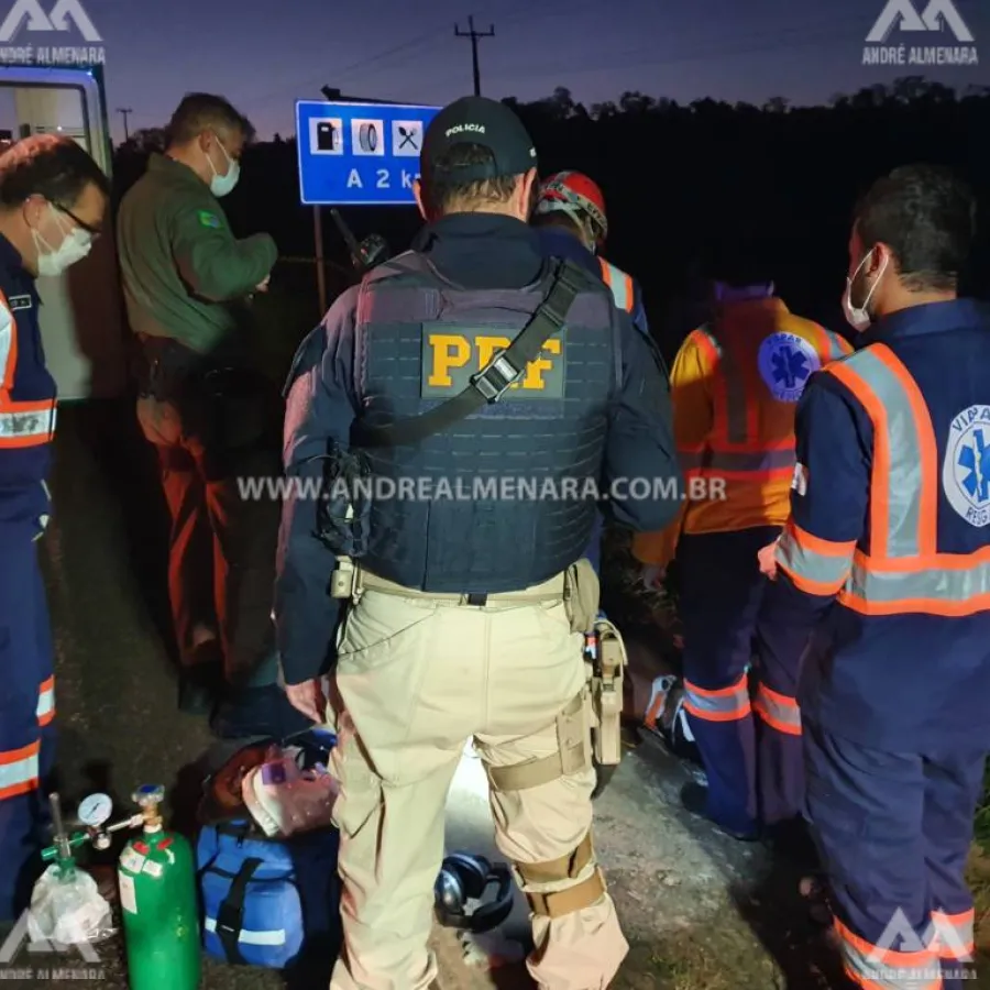 Homem morre atropelado por caminhão na rodovia de Mandaguaçu