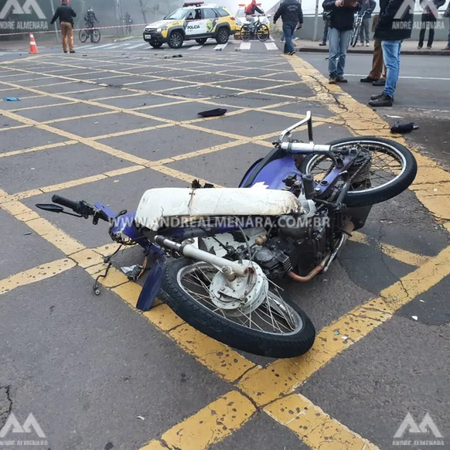 Motociclista morre em acidente na Avenida Horácio Racanello em Maringá