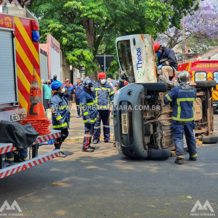 Colisão na Vila Santo Antônio deixa homem ferido