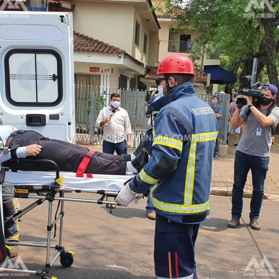 Colisão na Vila Santo Antônio deixa homem ferido