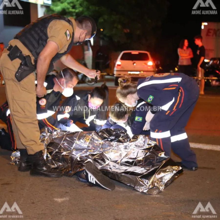 Jovem é morto a tiros na Avenida Pedro Taques em Maringá