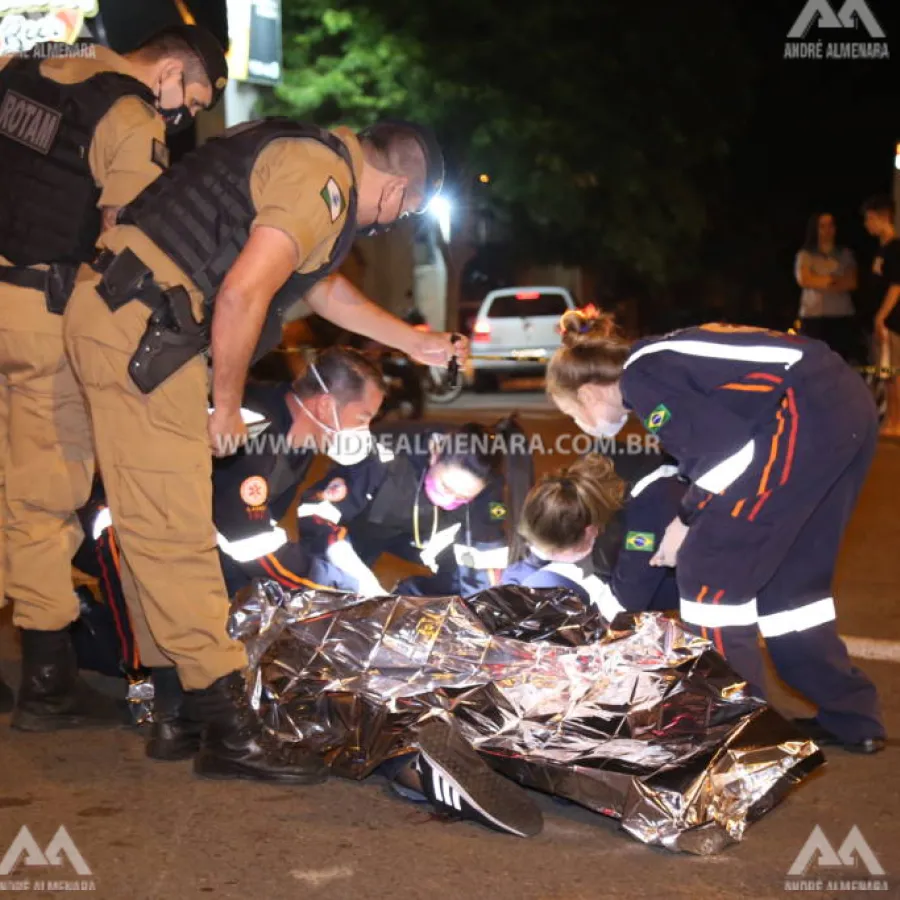 Jovem é morto a tiros na Avenida Pedro Taques em Maringá