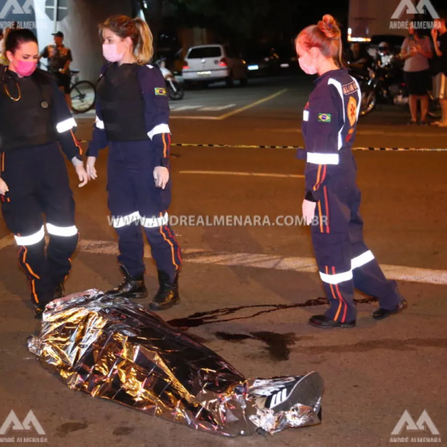 Jovem é morto a tiros na Avenida Pedro Taques em Maringá