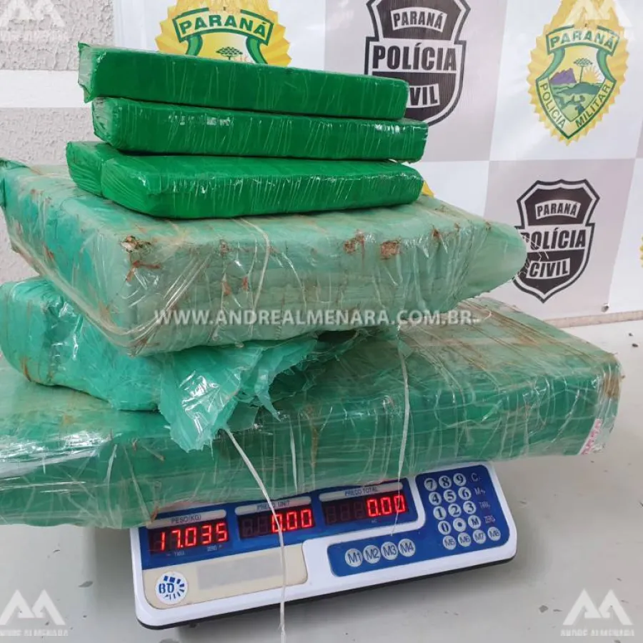 Droga que seria abastecida em Maringá é apreendida pela Polícia Rodoviária Federal