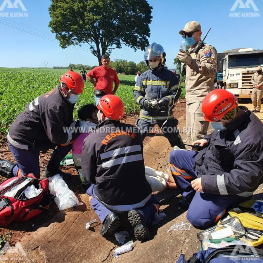 Motorista sofre acidente gravíssimo na rodovia PR-317 em Maringá