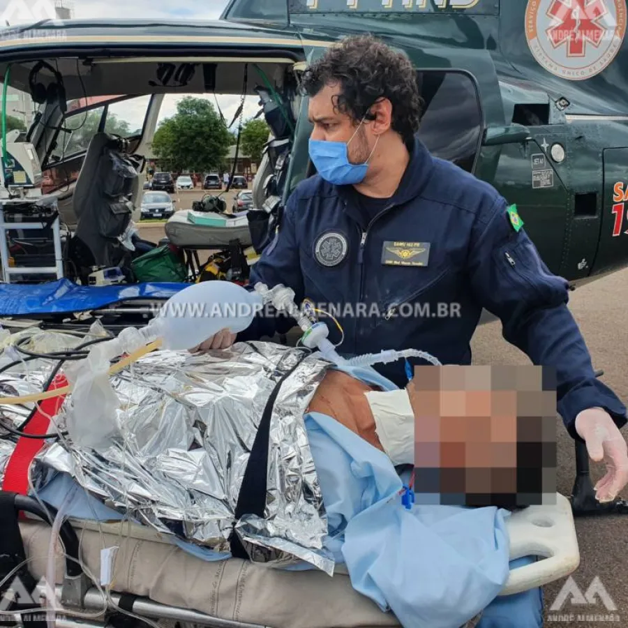 Sarandiense que ficou em coma após acidente recebe alta da UTI