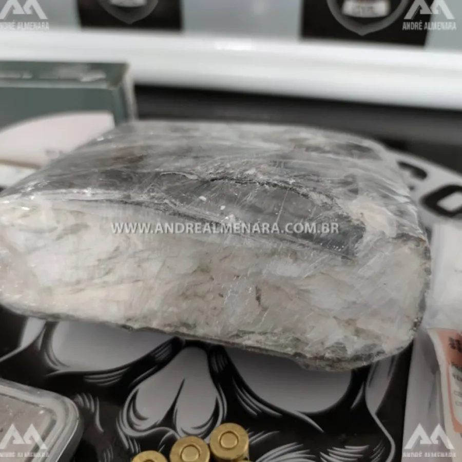 Delegacia Antitóxico prende traficante com cocaína e munições em Maringá