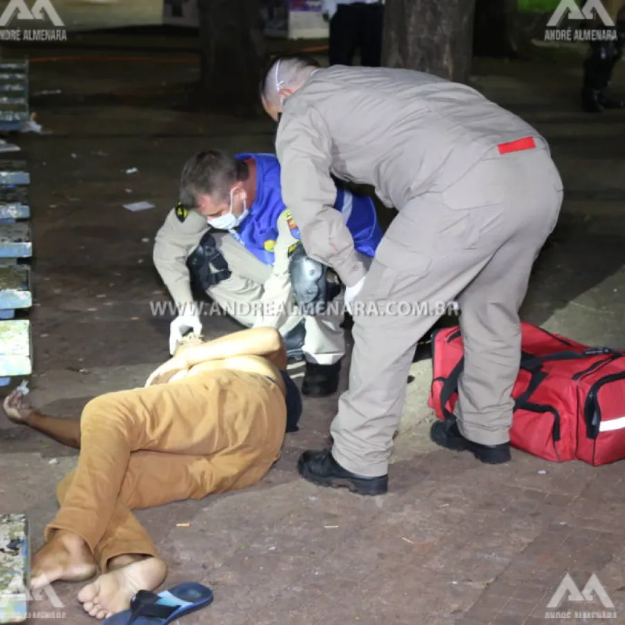 Ex-presidiário é assassinado na Praça Raposo Tavares em Maringá