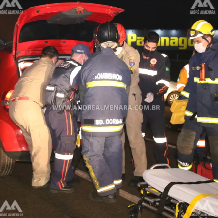 Mulher e adolescente ficam feridas em acidente na rodovia PR317 em Maringá