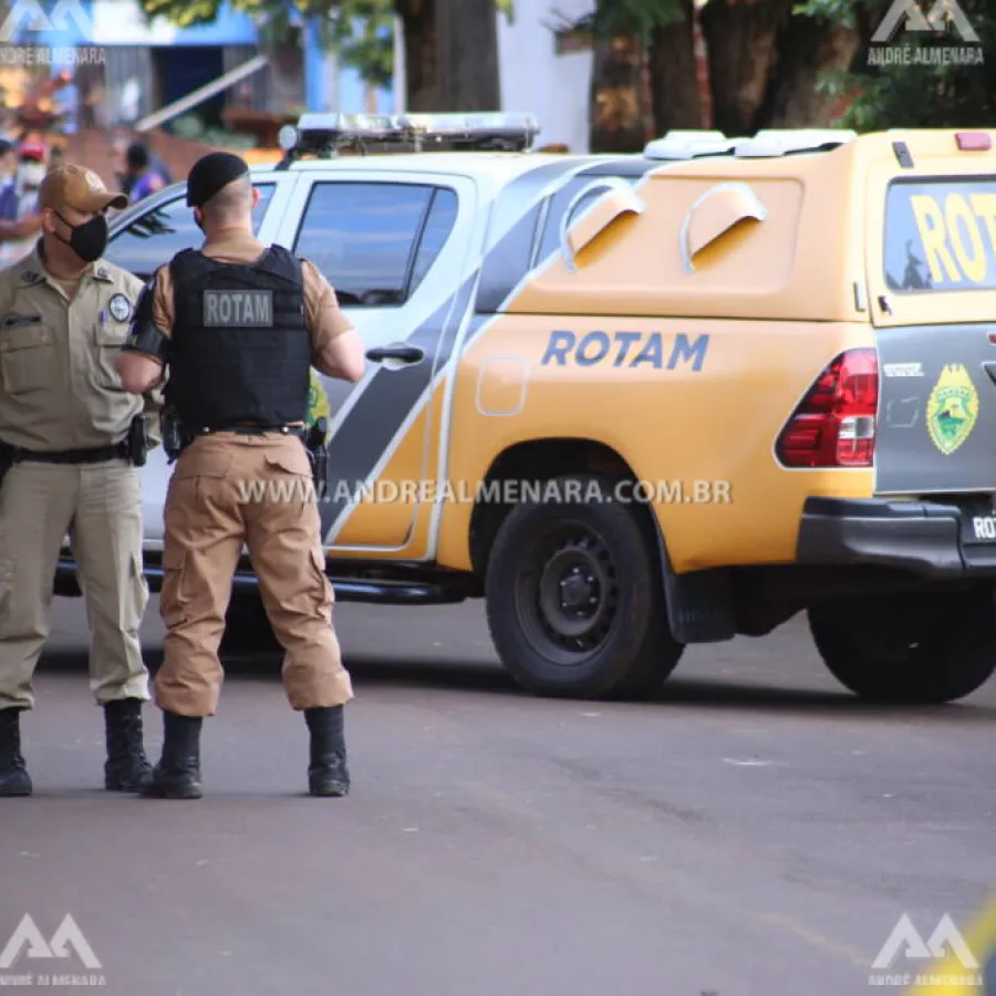 Criminoso tomba morto ao enfrentar ROTAM de Paiçandu