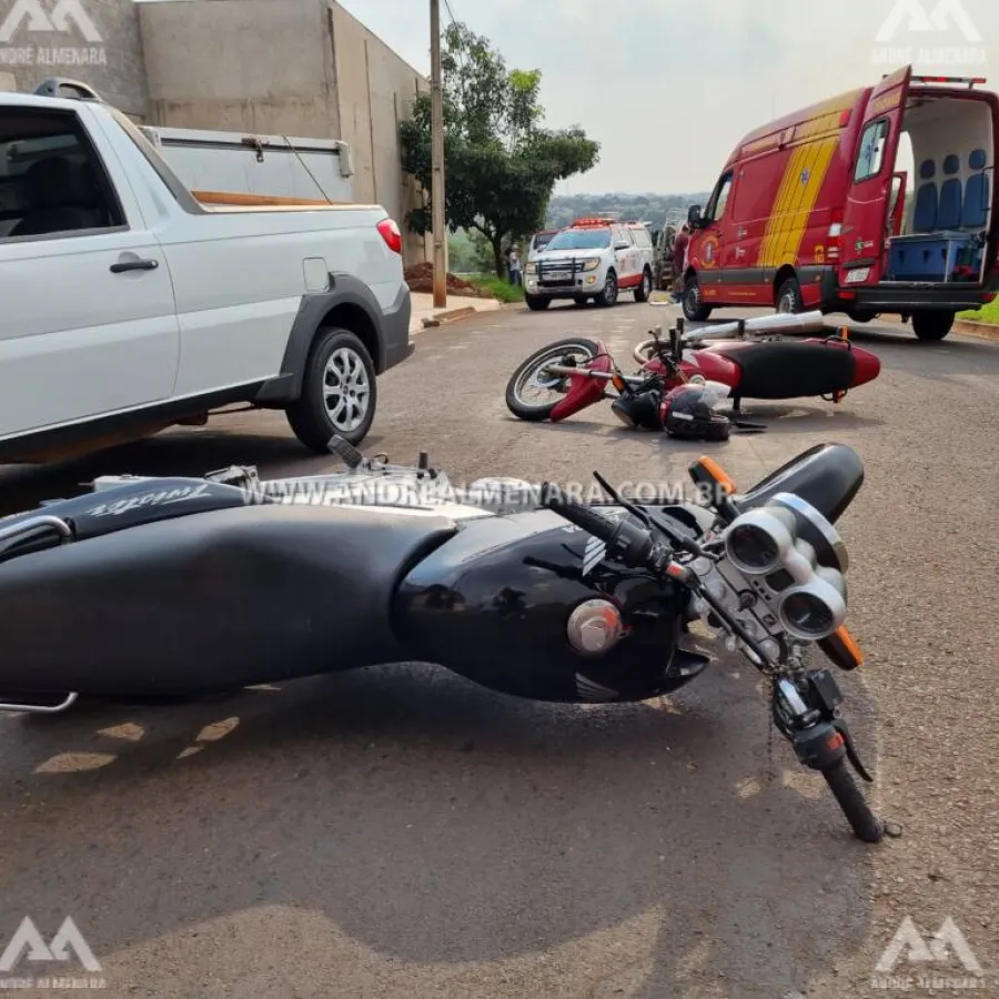 Rodados de caminhão passam por cima de perna de motociclista