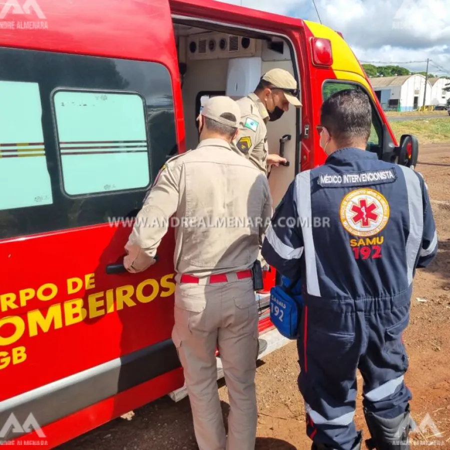 Motociclista fica ferido em acidente na rodovia PR-317 em Maringá