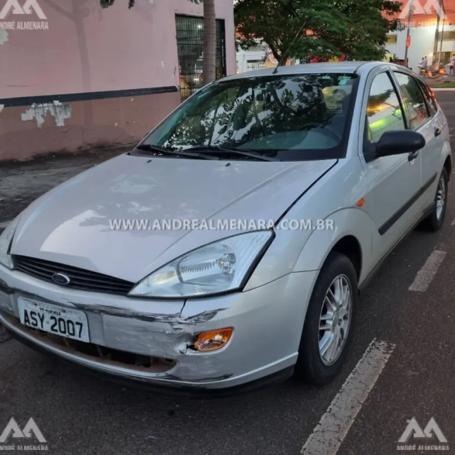 Mulher fica ferida em acidente na Avenida Colombo em Maringá