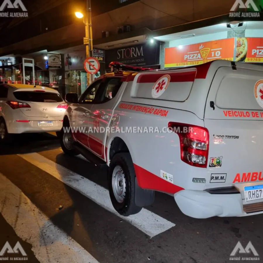 Morador de Mandaguaçu é intubado ao sofrer acidente na zona 7 em Maringá