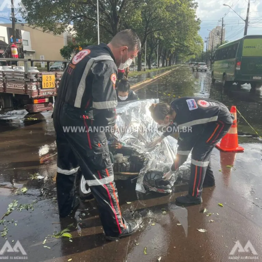 Mais um motociclista morre no trânsito de Maringá