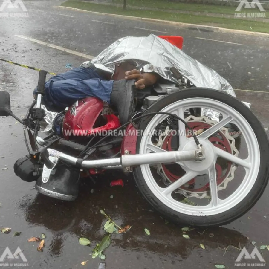 Mais um motociclista morre no trânsito de Maringá