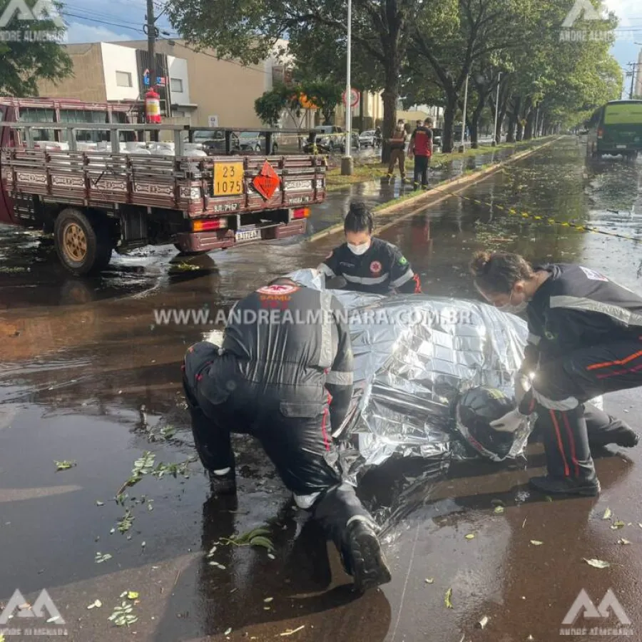 Mais um motociclista morre no trânsito de Maringá