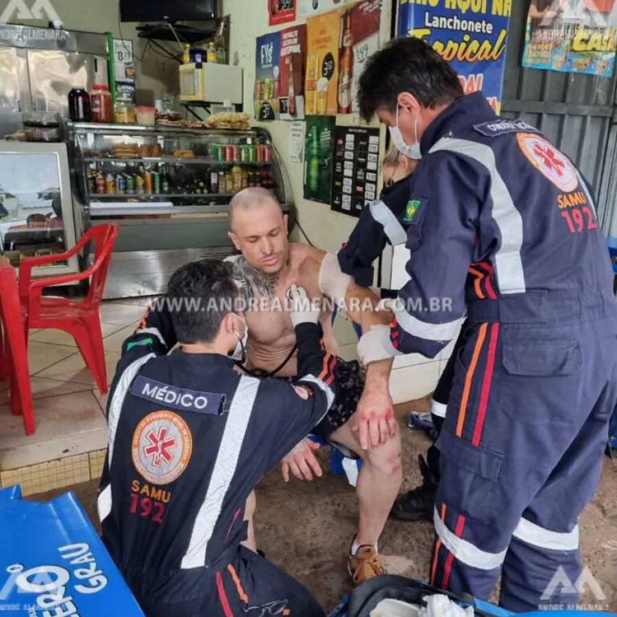 Comerciante é esfaqueado por homem que queria tomar pinga fiado