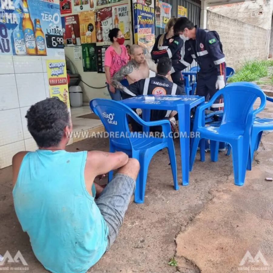 Comerciante é esfaqueado por homem que queria tomar pinga fiado