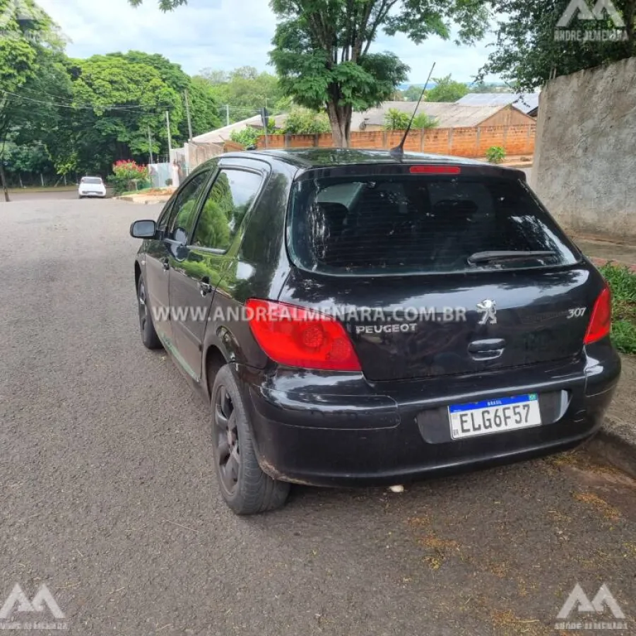 Carro de frentista que estava desaparecido é localizado abandonado em Maringá