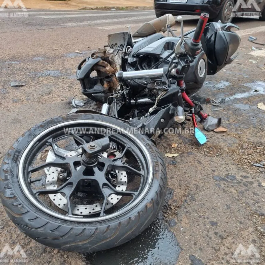 Motociclista sofre acidente gravíssimo no Conjunto Odwaldo Bueno