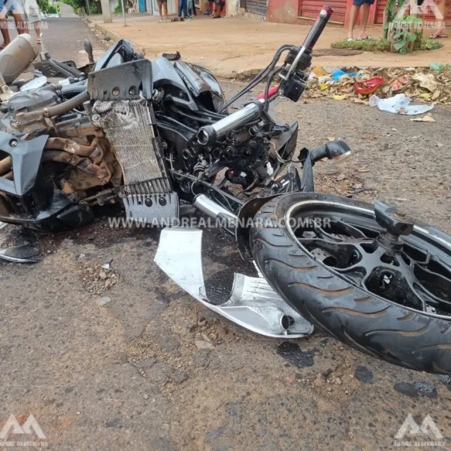 Motociclista sofre acidente gravíssimo no Conjunto Odwaldo Bueno