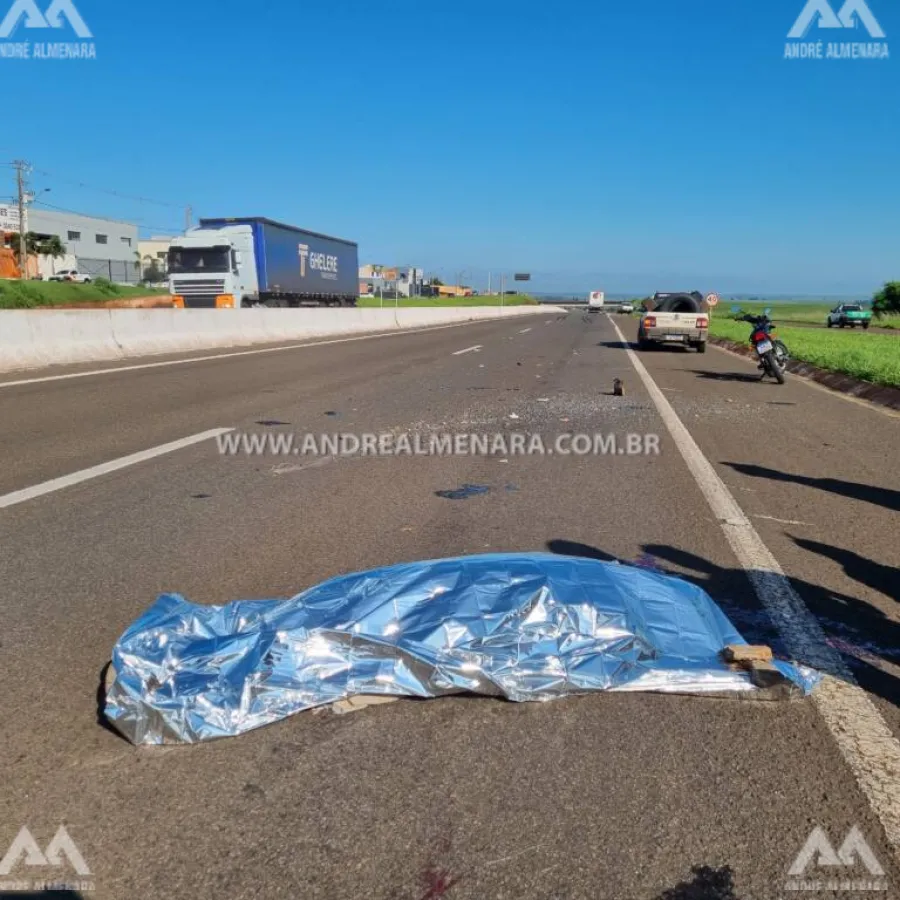 Carreta atropela e mata ciclista na rodovia BR-376 em Maringá