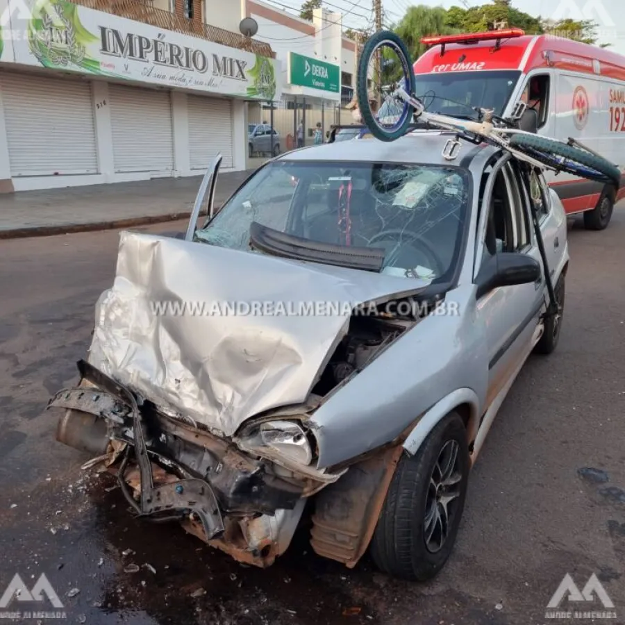 Criança e uma mulher ficam feridas em acidente gravíssimo na Vila Operária