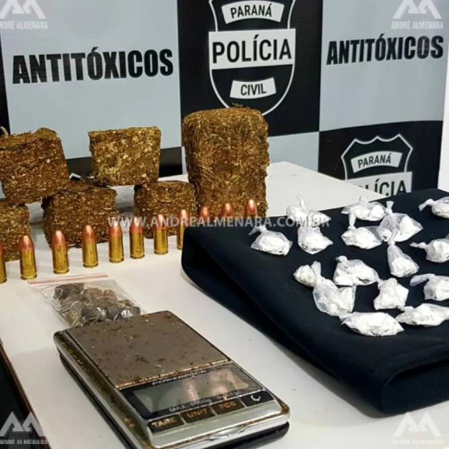 Traficante do Conjunto Requião é preso com drogas e munições