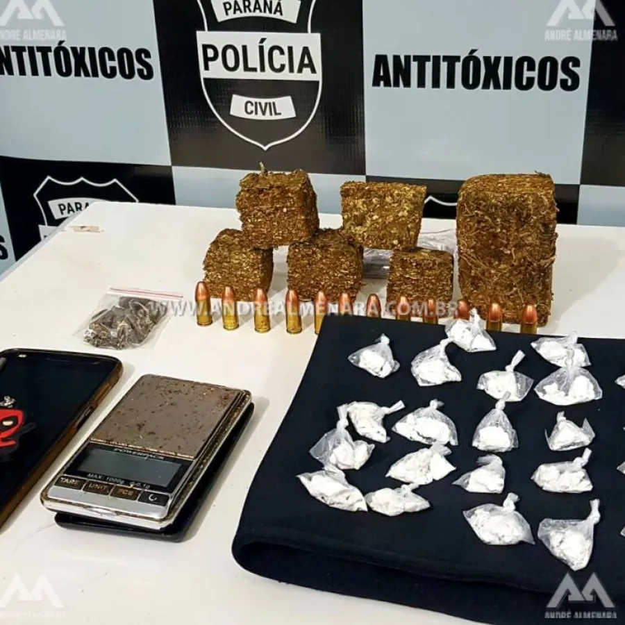 Traficante do Conjunto Requião é preso com drogas e munições