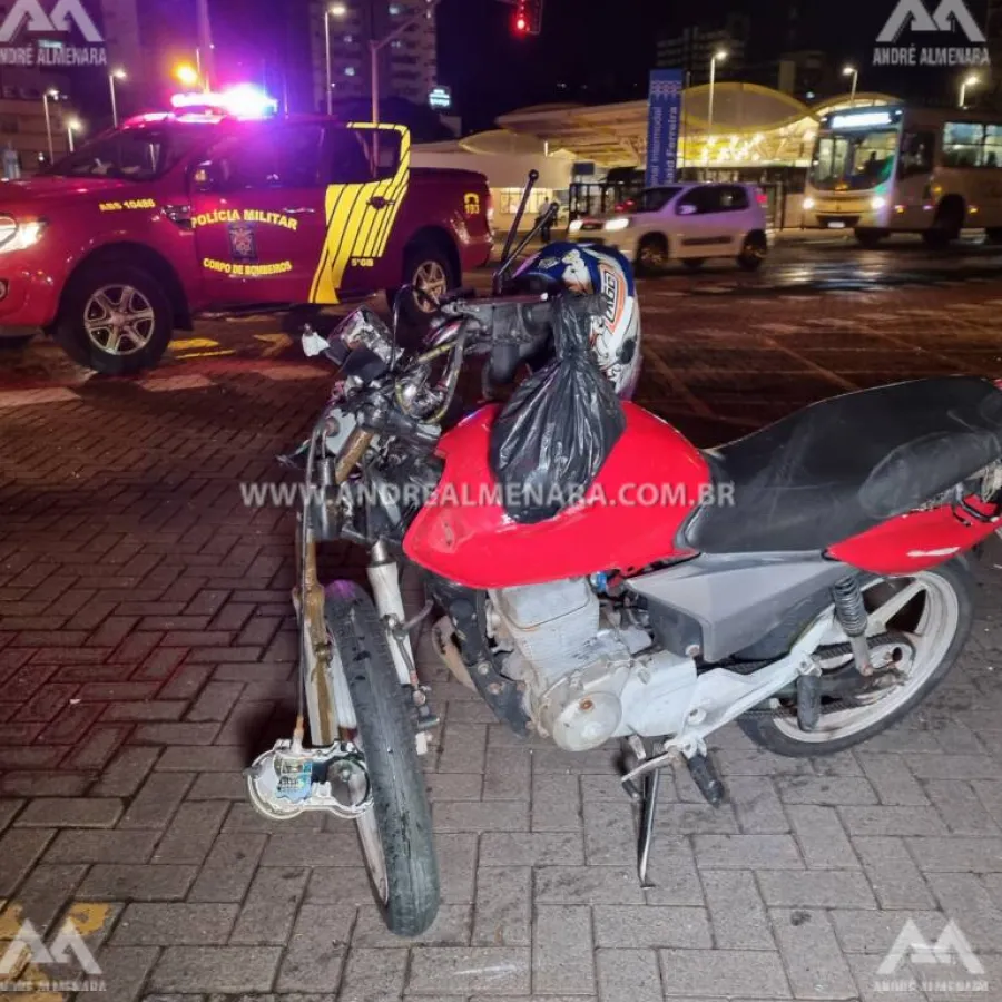 Motociclista sofre acidente gravíssimo na Avenida Horácio Raccanello em Maringá