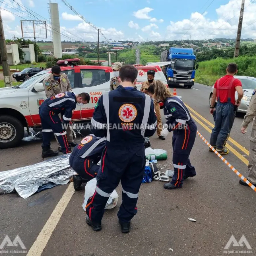 Jovem morre de acidente após motorista realizar conversão proibida no Contorno Sul