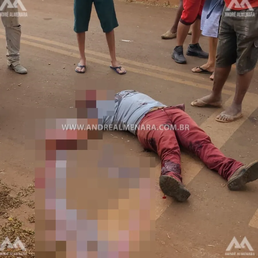 Homem de 44 anos é executado com mais de 20 tiros na cidade de Paiçandu.