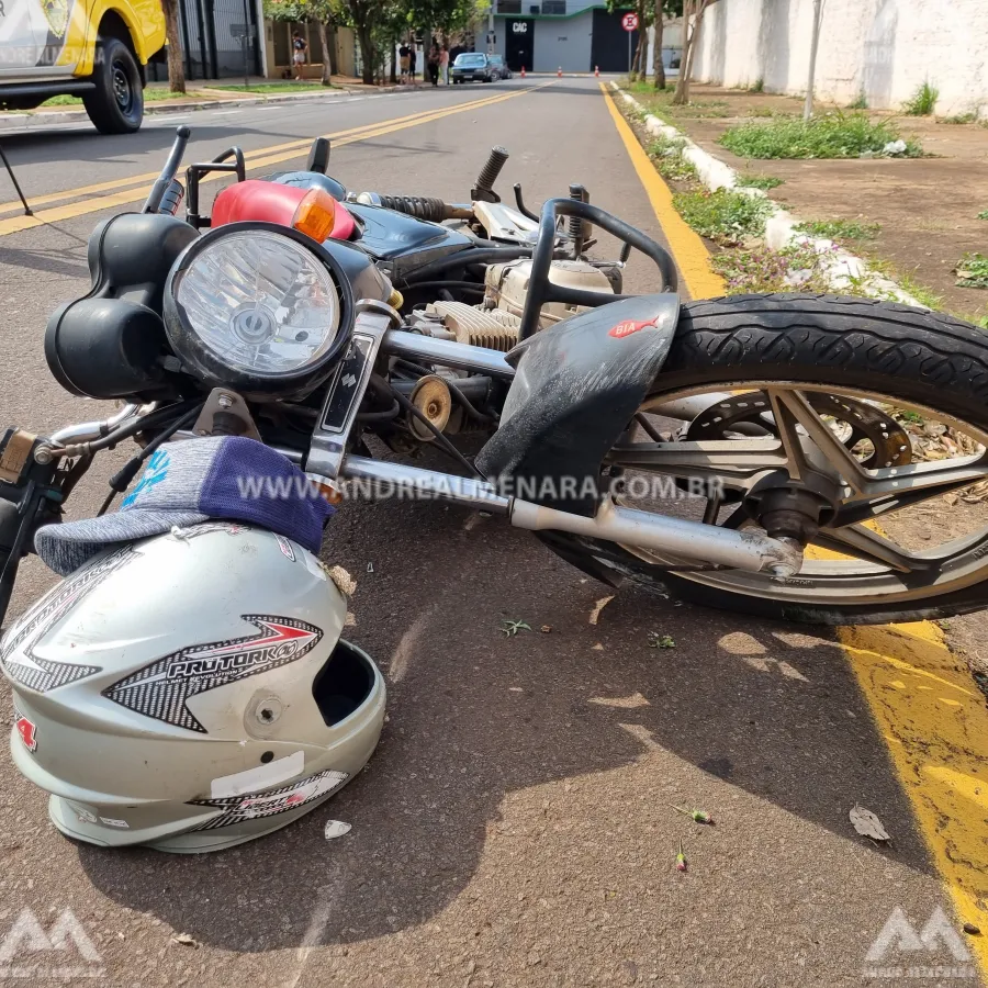 Motociclista de 57 anos morre ao sofrer acidente na Vila Morangueira em Maringá.
