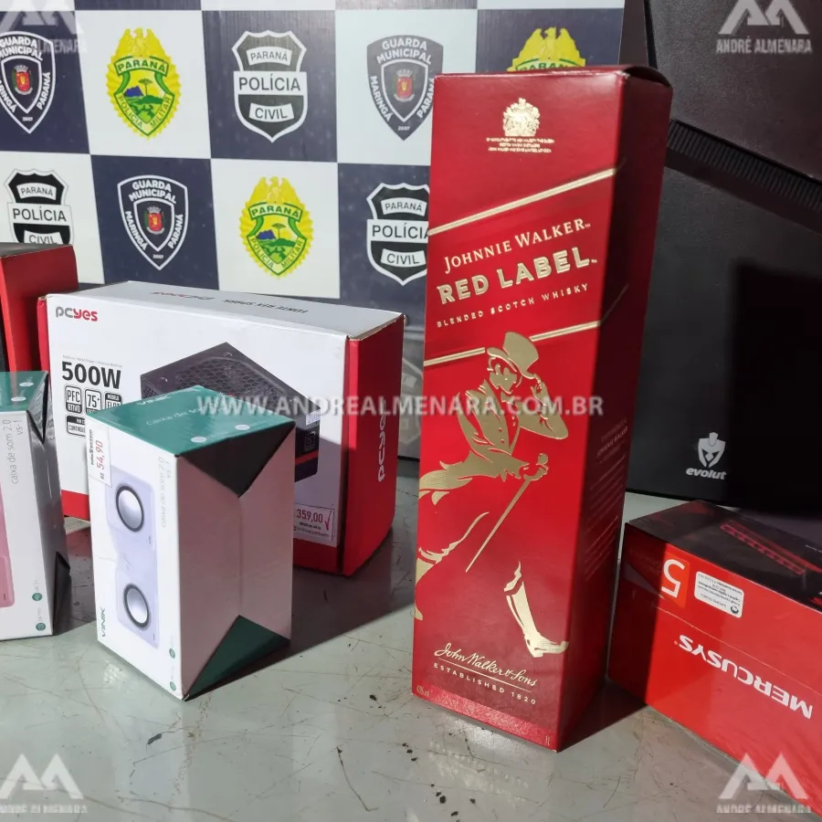 Ladrões são detidos após praticarem assalto em loja de informática em Maringá