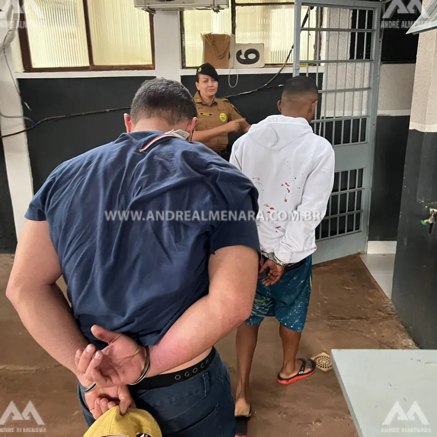 PM de Maringá prende três suspeitos após perseguição e tiros 