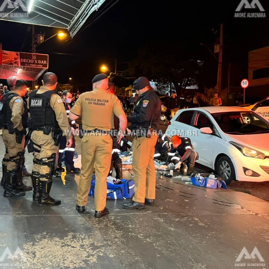 Dono de mercado morre de bala perdida durante crime de homicídio em Maringá